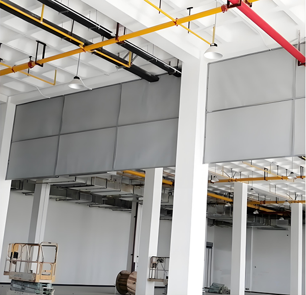 防火布军垦路街道挡烟垂壁