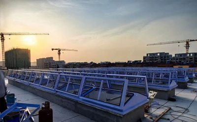 消防军垦路街道排烟窗开启角度